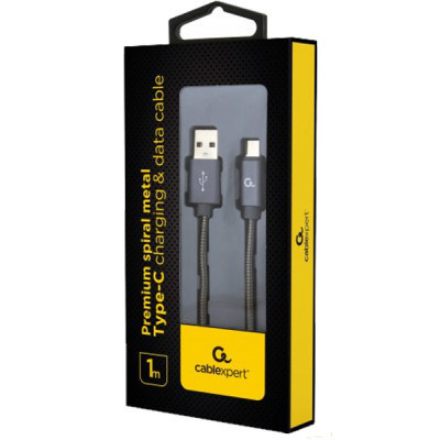 Дата кабель USB 2.0 AM to Type-C 1.0m Cablexpert (CC-USB2S-AMCM-1M-BG) Винница - изображение 2