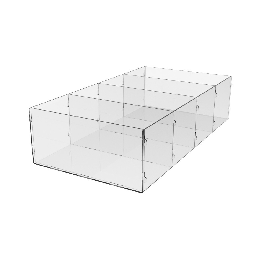 Коробка акриловая EKOSTAR 4 ячейки 412х200х100 Киев - изображение 1