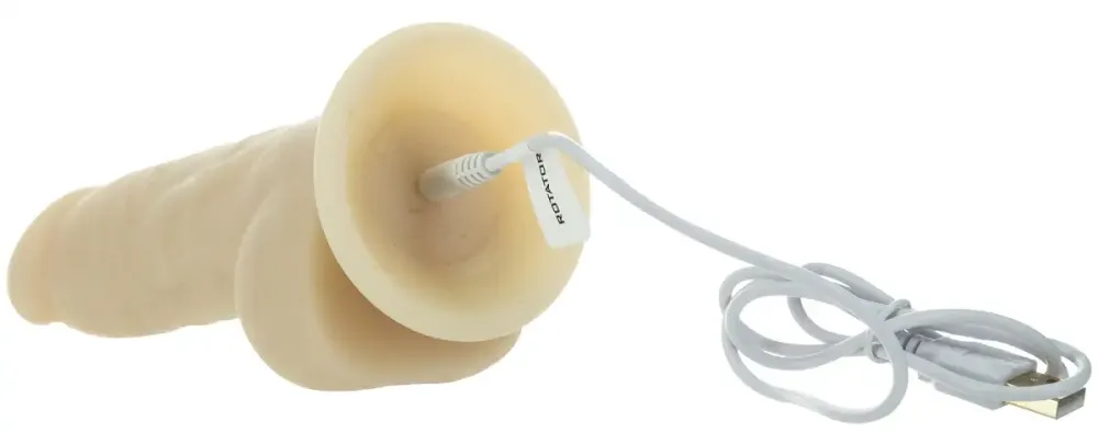 Фалоімітатор з вібрацією та ротацією Naked ADDICTION Chris 7″ Rotating & Vibrating Dong, пульт ДК Львов - изображение 4
