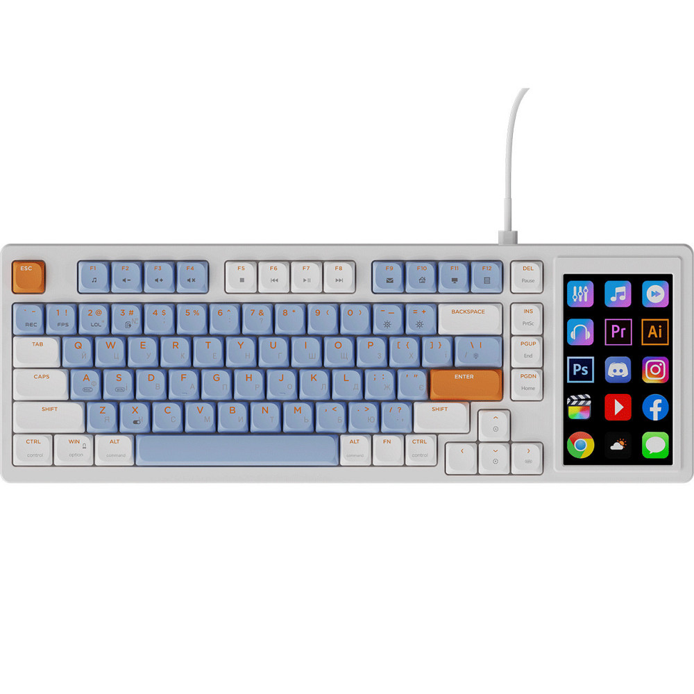 Клавіатура Ajazz AKP815 Huano Red Switch White (AKP815-R-WBO) ( білий, синій ) Харьков - изображение 1