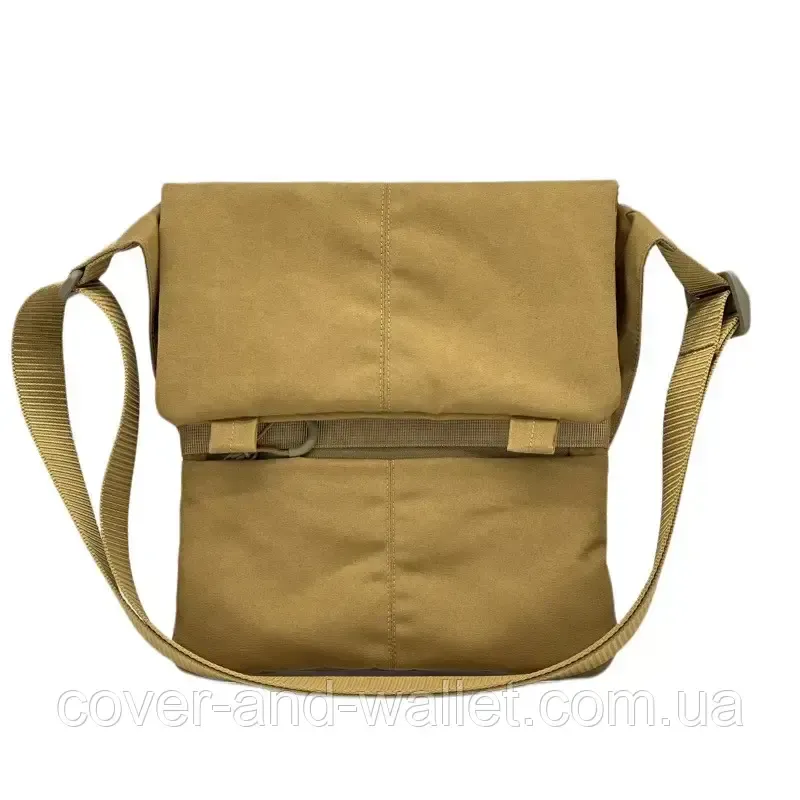 Мужская тактическая сумка мессенджер через плечо на липучке в цвете койот 902722 Киев - изображение 1