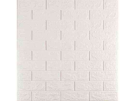 Панель стенная 3D 770 * 700 * 5мм 001-5 (кирпич) Белая (SBD) SW-00000029 ТМ STICKER WALL Киев