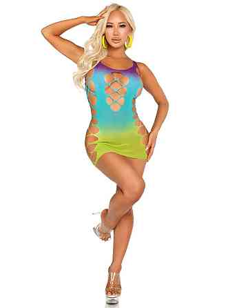 Сукня Leg Avenue Seamless Ombre Faux Lace Up Mini Dress One Size Ocean Sex Aura Київ
