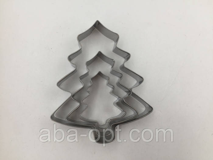 Набір вирубок з нержавіючої сталі Ялинка (3 шт) Одеса - фото 1