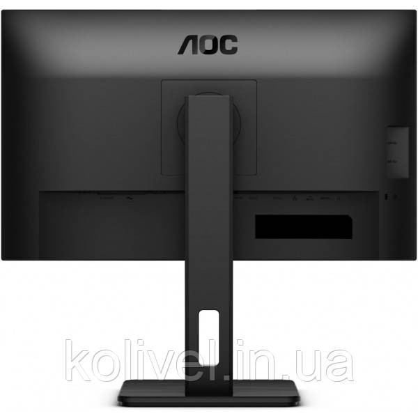 TFT 23.8" AOC 24P3CV, IPS, 75Hz, HDMI, DP, USB-С, RJ-45, USB-hub, HAS, Pivot, колонки, чорний (24P3CV) Київ - фото 8