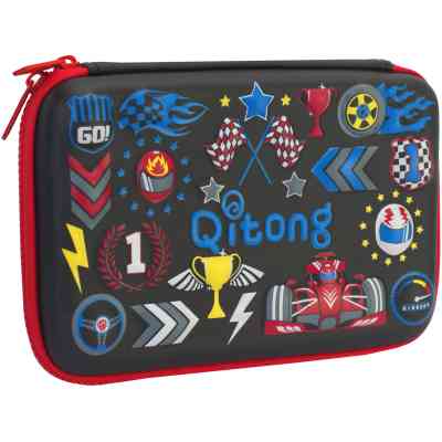 Пенал Cool For School с тиснением 1 отделение Черный (QT-3992-Black) Винница