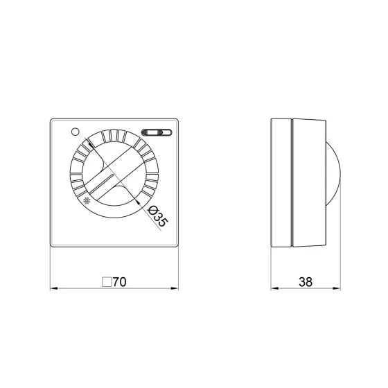 Термостат Icma комнатный электромеханический On-Off №P311 Киев