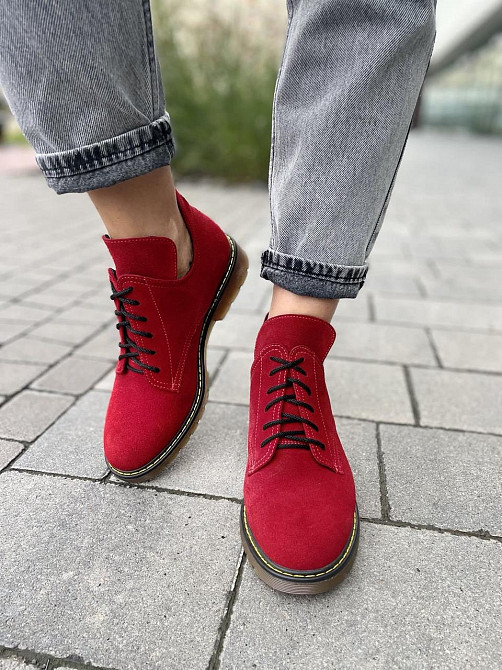 SOTHBY'S Туфлі жіночі Sothby 's червоні замша натуральна 37р.-24см. 38р.-24.5см. (M-373) (3115) Коломыя - изображение 7