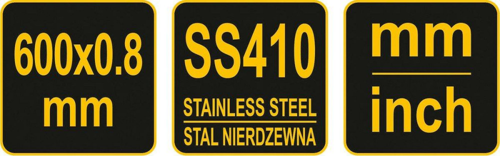 Лінійка складана з нержавіючої сталі VOREL, l= 600 мм, 2 секції по 300 мм (DW) Одеса - фото 3