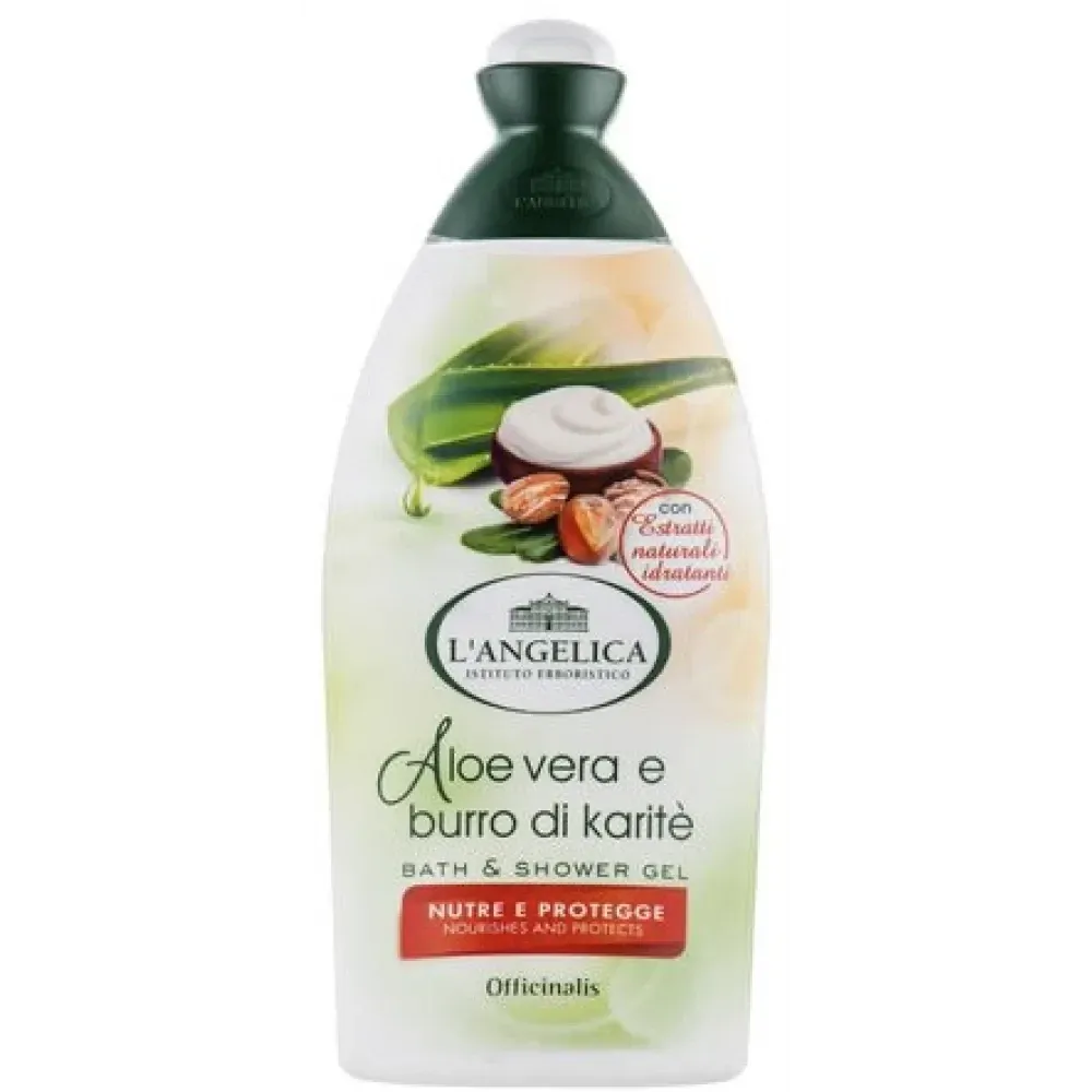 Гель для душа L'angelica all'Aloe Vera e Burro di Karitè 500 мл Львов - изображение 1