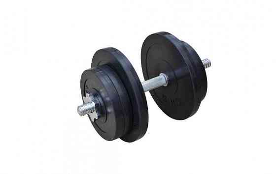 Гантель обгумована набірна Одна на 21 кг Гантелі, гирі, штанги та диски металеві Київ