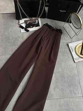 Женские универсальные базовые брюки палаццо костюмка Шоколад, 42/44 Одесса