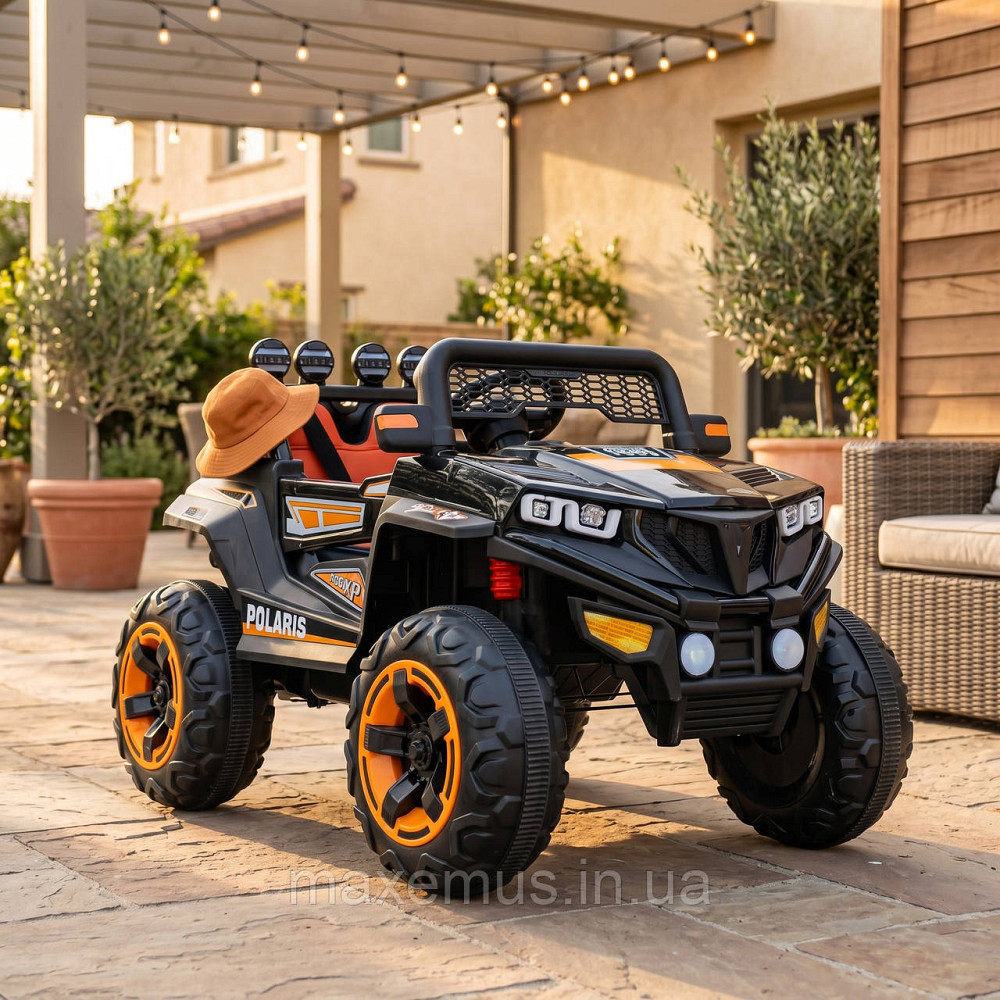 Детский электромобиль багги 4х4 Spoko SP-V50 Черный (4 мотора, аккумулятор 12V7Ah, USB, функция качания) для детей до 5 лет Мостиска - изображение 4