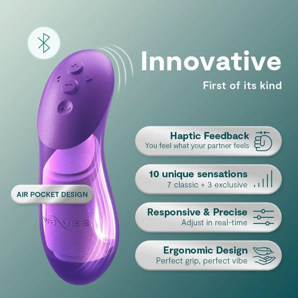 Вибратор для пар We-Vibe Chorus Pro Cosmic Purple с пультом и приложением, фиолетовый Sex Aura Киев - изображение 10