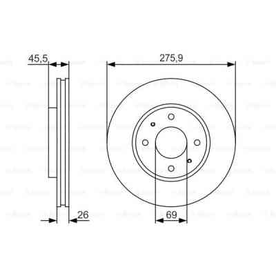Гальмівний диск Bosch 0 986 479 R94 Вінниця