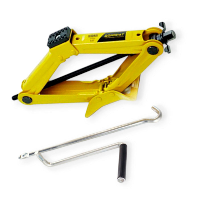 Домкрат ромбовий 1,5 т, 95-370 мм, гумова опора Мукачево - фото 1