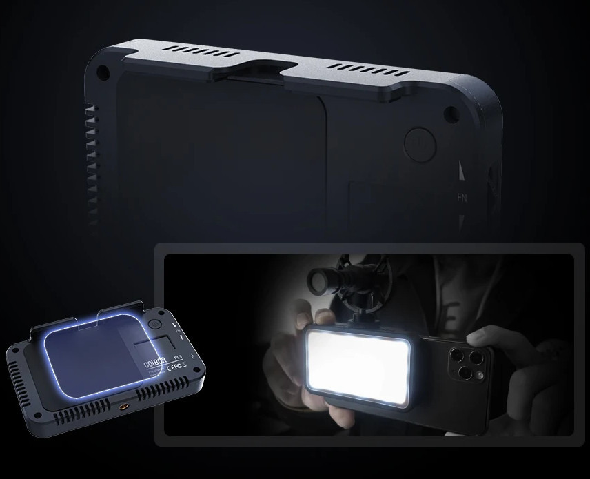 Відеосвітло для телефону камери LED Bi-Color Ra95+ 2700-6500К COLBOR PL5 Київ - фото 2