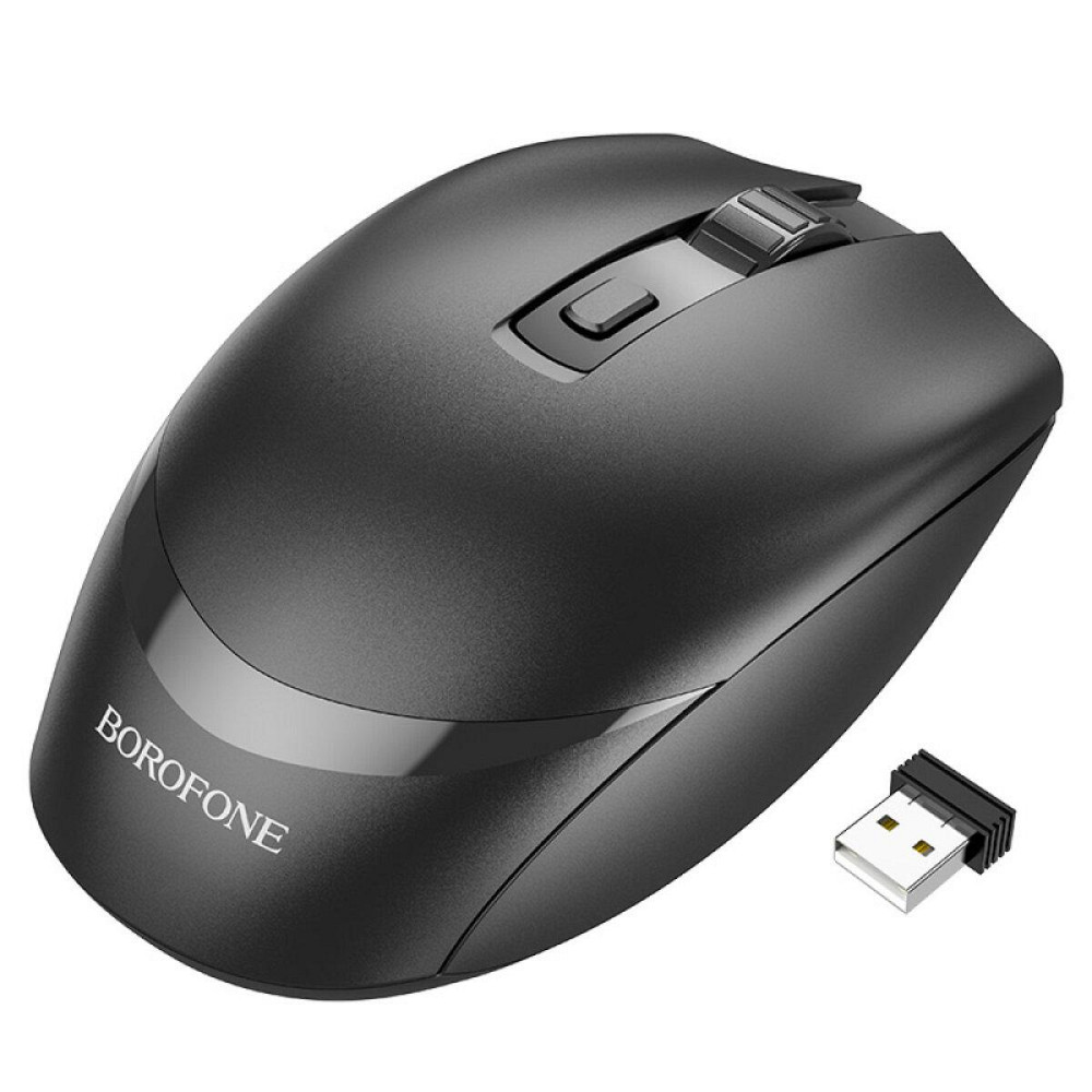 Миша бездротова BOROFONE BG7 Platinum 2.4G business mouse, колір чорний BG7B Одеса - фото 1