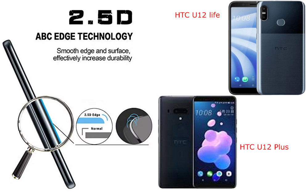 Защитное стекло ArmorGlass для HTC U12 life, U12 Plus – устойчивое к царапинам и ударам Киев - изображение 2