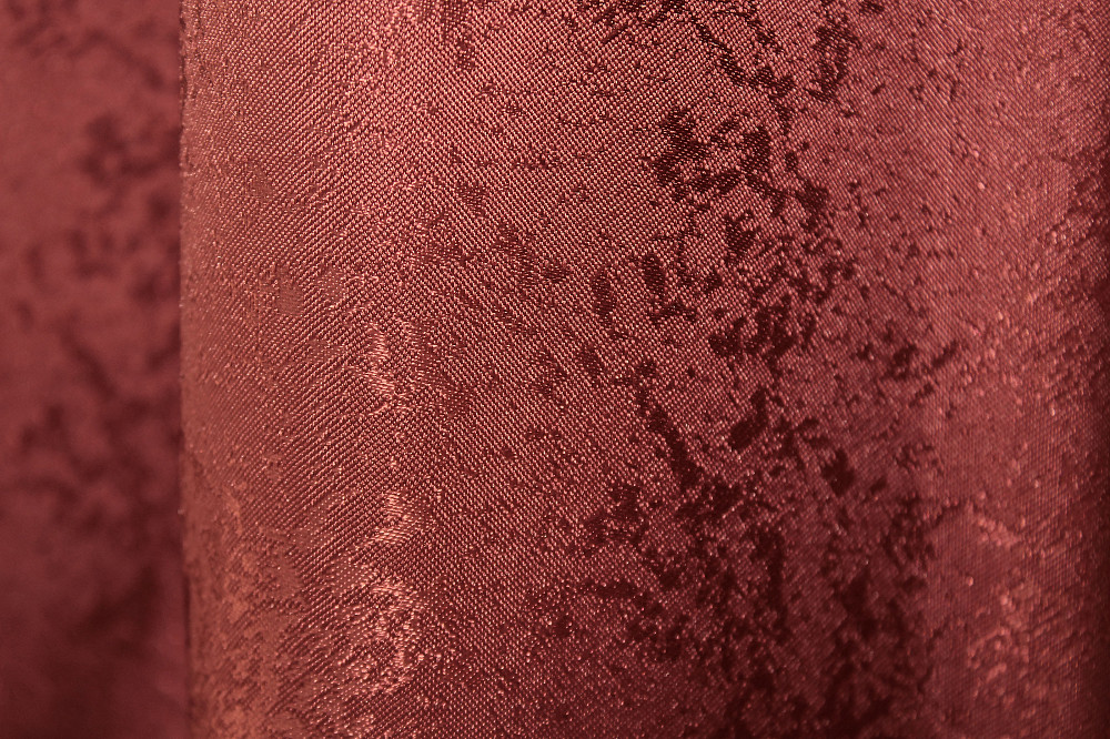 Комплект готовых штор VR-Textil Жаккард Мрамор Al1 № 1303ш Красный 150х270 см 2 шт (33-0151) Киев - изображение 8