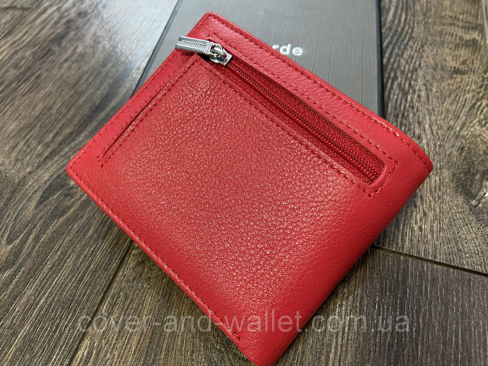 Маленький шкіряний жіночий гаманець на магнітах із затиском Helen Verde Київ - фото 10
