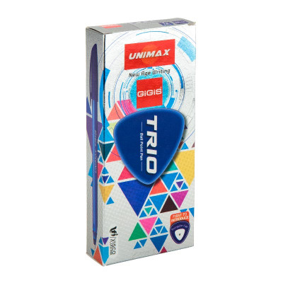 Ручка кулькова Unimax Trio, синя (UX-104-02) Вінниця - фото 3