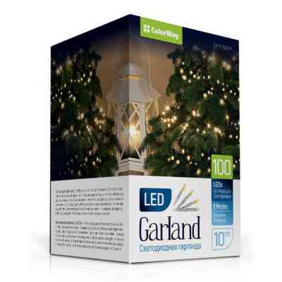 Гірлянда ColorWay LED 100 10м 8 функцій (CW-G-100L10V) Вінниця