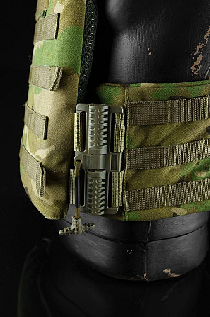 Тактическая плитоноска жилет с быстрым сбросом Cordura 1000D (без плит) Мультикам Винница - изображение 11