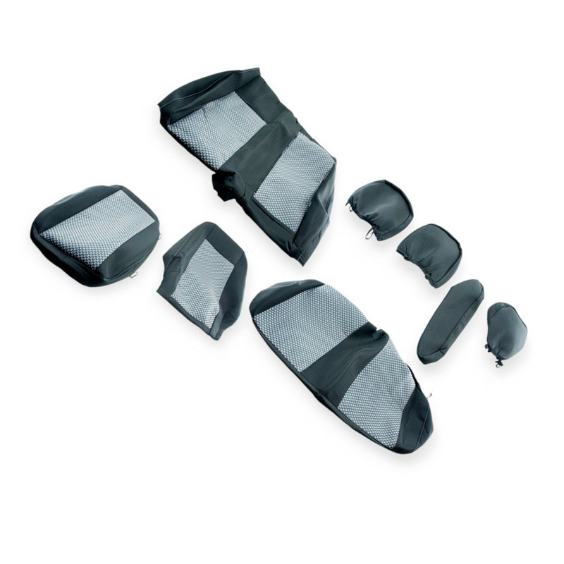 Чехлы mercedes sprinter (1+2) 2006-2013 фургон «ткань» серые салона Мукачево - изображение 1