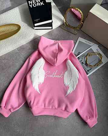 Женская теплая стильная оверсайз худая трехнитка на флисе Одесса