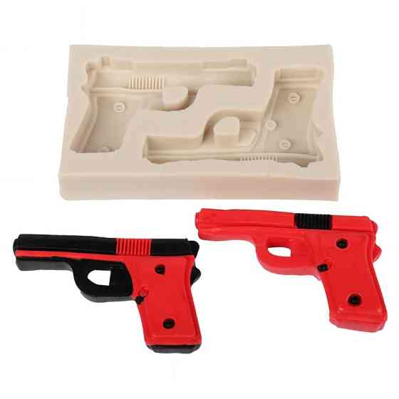 Молд силіконовий Пістолет 106 на 62 мм сірий Київ