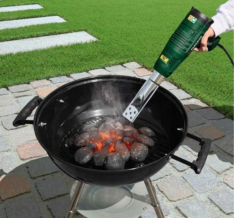 Електричний будівельний фен з дисплеєм 5 режимів і 4 насадками Parkside (PHLGD 2000 C4) Нововолинськ - фото 9