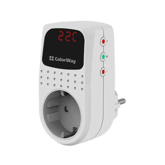 Реле напруги 16А 3680W 150V-210V/230V-280V білий DS2 ColorWay Житомир - изображение 8