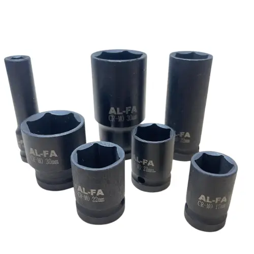 Якісний набір ударних головок 1/2" AL-FA ALIS35E на 35 штук (8-32 мм) Київ - фото 5