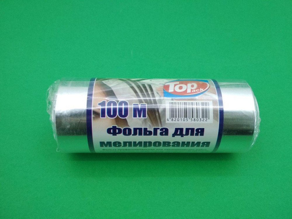 Фольга для мелирования волос парикмахерская алюминиевая 12 см х 100 м (1 рул) Харьков - изображение 2