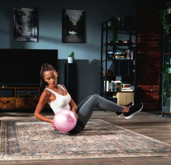 Фітбол Hop-Sport 25см рожевий Київ