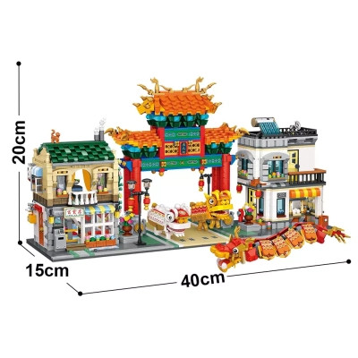 Конструктор LOZ Чайнатаун (1030) Винница - изображение 2