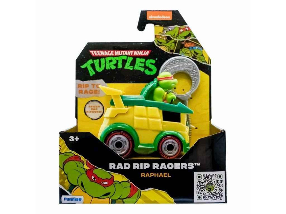 Черепашки-ніндзя 18*17*9см класичні Гонщик з лаунчером Рафаель TMNT 71020 ТМ FUNRISE Київ - фото 1