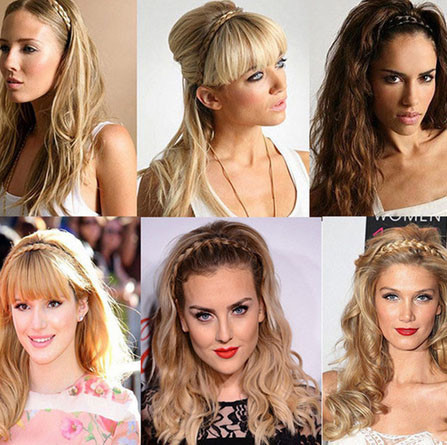 Обруч для волосся коса темно-коричневий Київ - фото 2