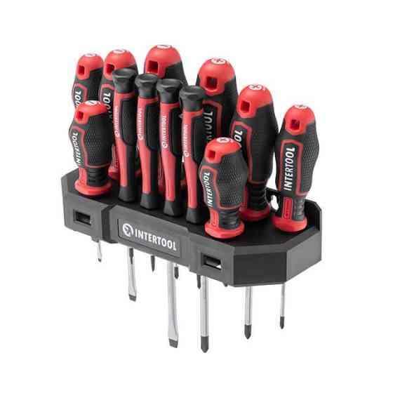 Набор отверток, 12 ед., S2, 38-125 мм, STORM INTERTOOL VT-3442 Киев