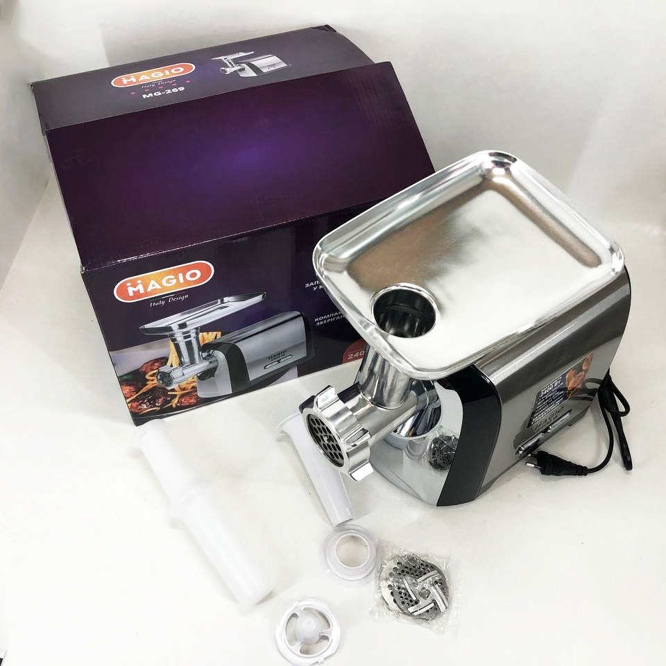 М'ясорубка з легким чищенням Magio, М'ясорубка кухонна потужна для дому 'ясорубки для ковбаси AD-56 Львів - фото 8