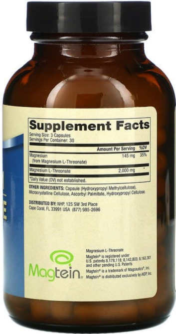 Магний L-треонат Dr. Mercola Magnesium L-Threonate 90 капсул Киев - изображение 2