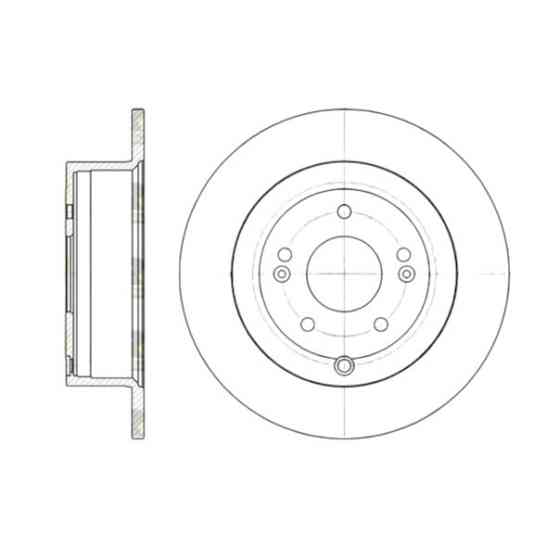 Диск Hyundai Santa FE I-II задний задний (302x11) тормозной Мукачево