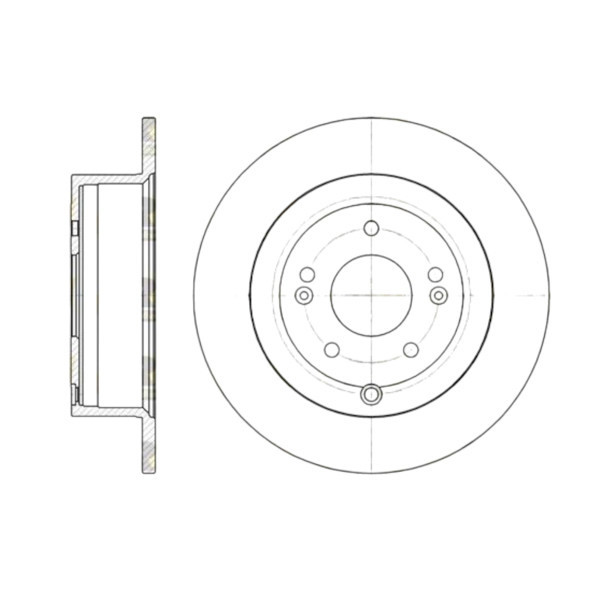 Диск Hyundai Santa FE I-II задний задний (302x11) тормозной Мукачево - изображение 1