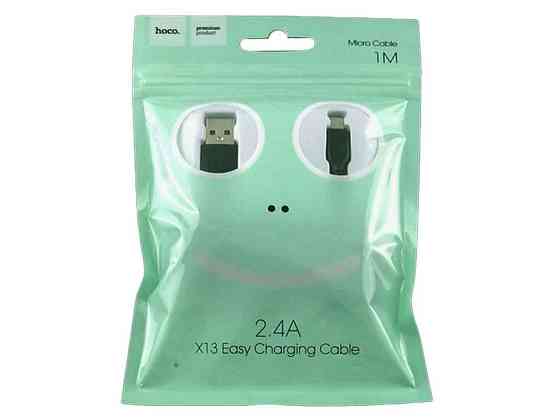 Кабель microUSB X13 2.4A 1м ТМ Hoco Київ