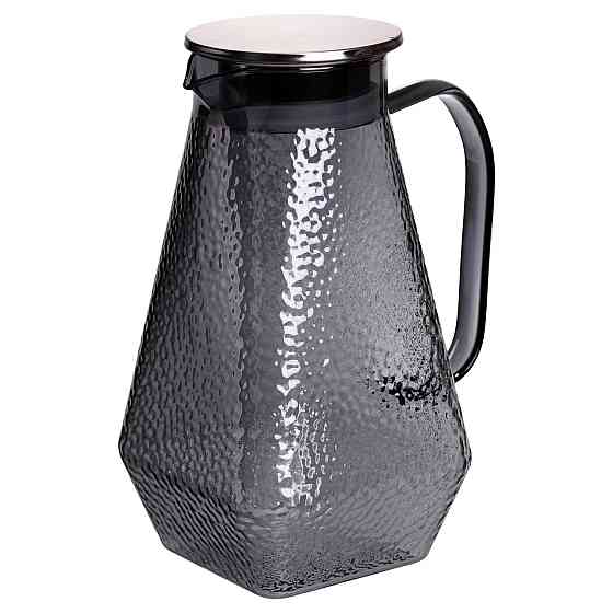 Глечик 1.8 л зі склянками 6 штук по 200 (мл) графин для компоту соку води лимонаду глечик для напоїв Сірий HP-19-38S SBR Київ