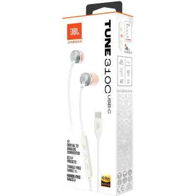 Навушники JBL Tune 310C USB-C White (JBLT310CWHT) Вінниця