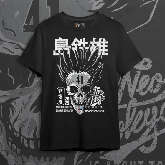 Футболка для підлітка хлопчика з принтом Акіра Dead Розмір 160 Anime11015 Дніпро