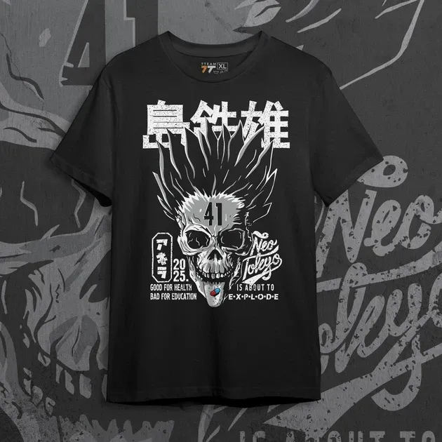 Футболка для підлітка хлопчика з принтом Акіра Dead Розмір 160 Anime11015 Дніпро - фото 1