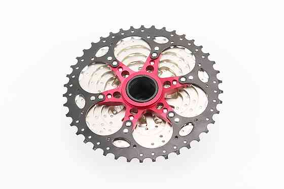 Касета 10зв. 11.13.15.18.21.24.28.32.36.42Т (трансмісія 1/2х10), сріблясто-чорна KDF-CS1042 Київ